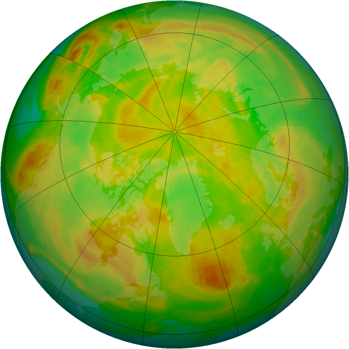 Arctic ozone map for 27 May 2004